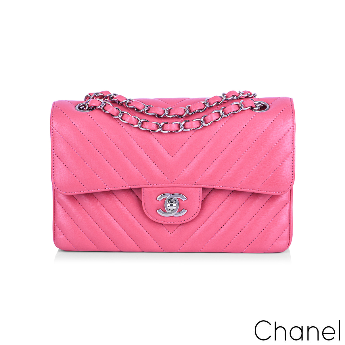 Chanel Chic Chevron Small Double Flap Handbag | Rich Diamonds